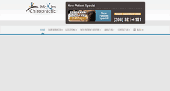 Desktop Screenshot of mckimchiropractic.com